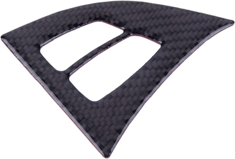 QASULER Carbon Fiber Steering Wheel Trim Cover for BMW X5 E70 - Image 1