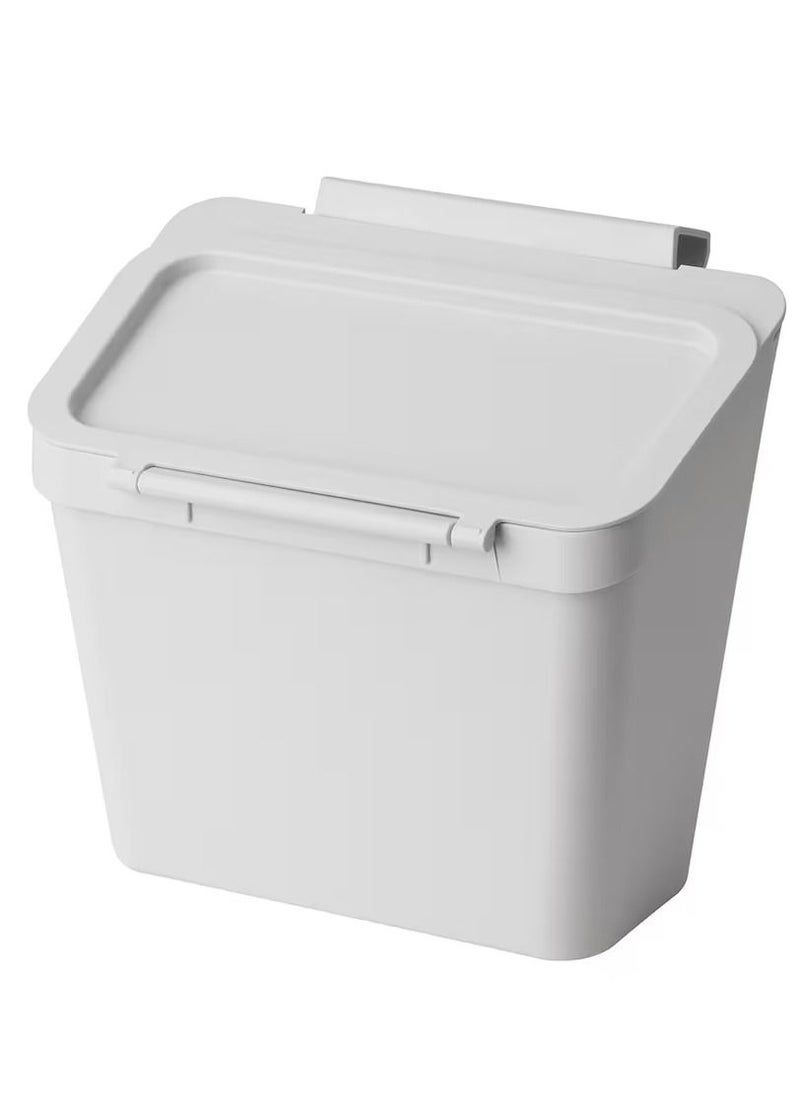 Waste bin for door cabinet, light grey