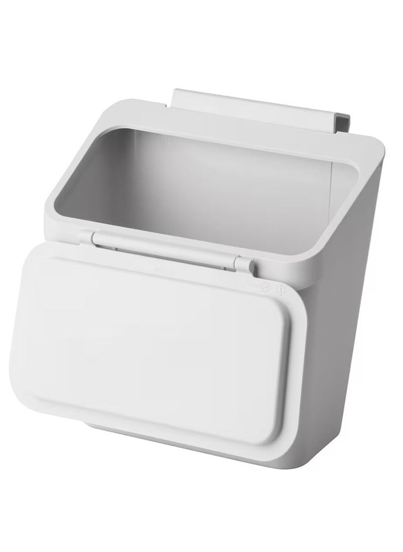 Waste bin for door cabinet, light grey