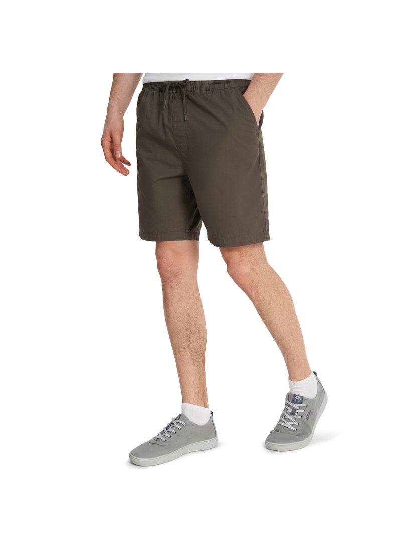 Outventure Men's Shorts Dark Brown, Outventure, Soft Cotton Fabric, Loose Fit, 3 Practical Pockets, Comfortable and Stylish for Active Lifestyles - Image 1
