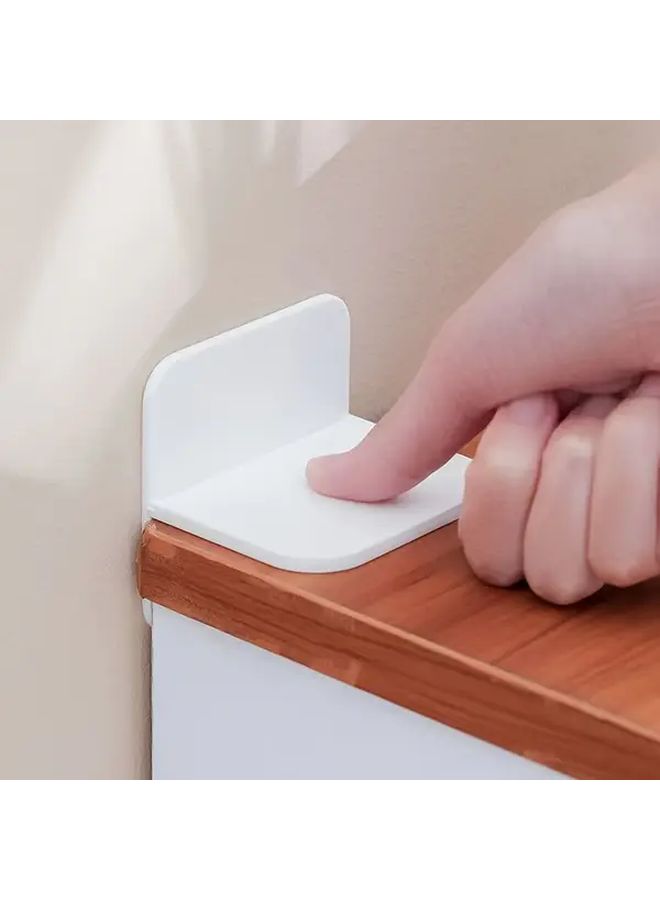 5pcs Self Adhesive Furniture Fixers No Drilling Required Anti Tip Safeguard for Shoe Cabinets Wardrobes Bookshelves - Image 1