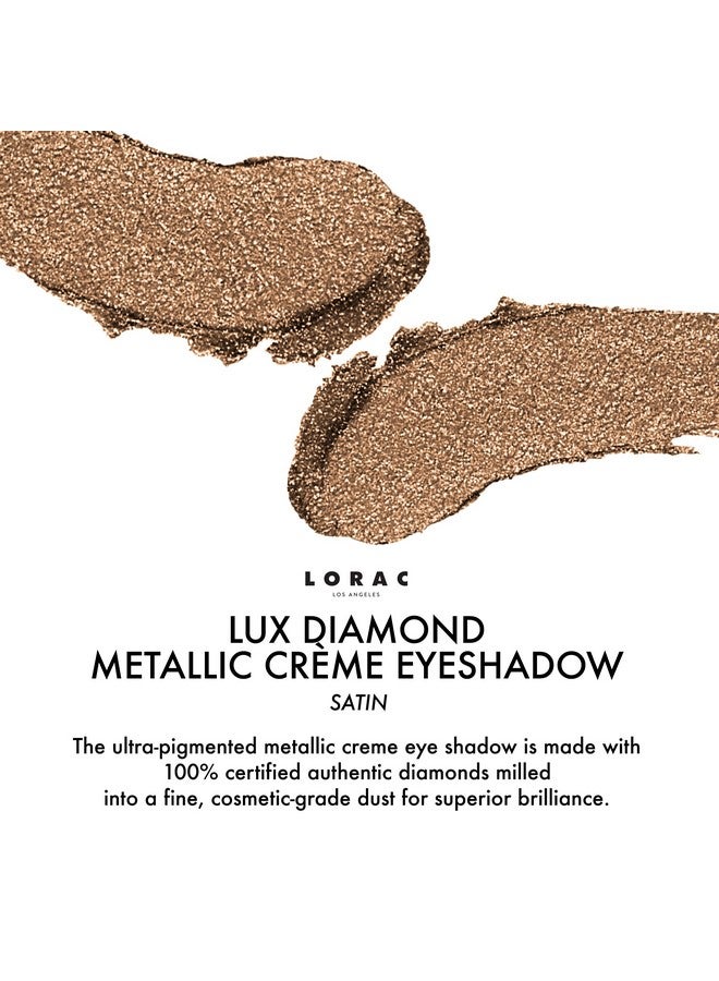 Lorac Lux Diamond Crème Eye Shadow ; Metallic Shimmer Eyeshadow Powder ; Suede Brown - Image 4