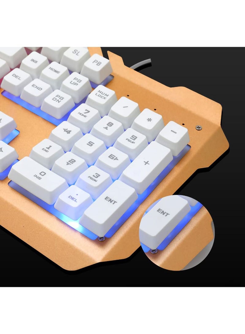 Y&D Wired USB Lighting Mechanical Feel Computer Keyboard Mouse Sets for PS4/PS3/Xbox One and 360 Gaming Keyboards - Image 4