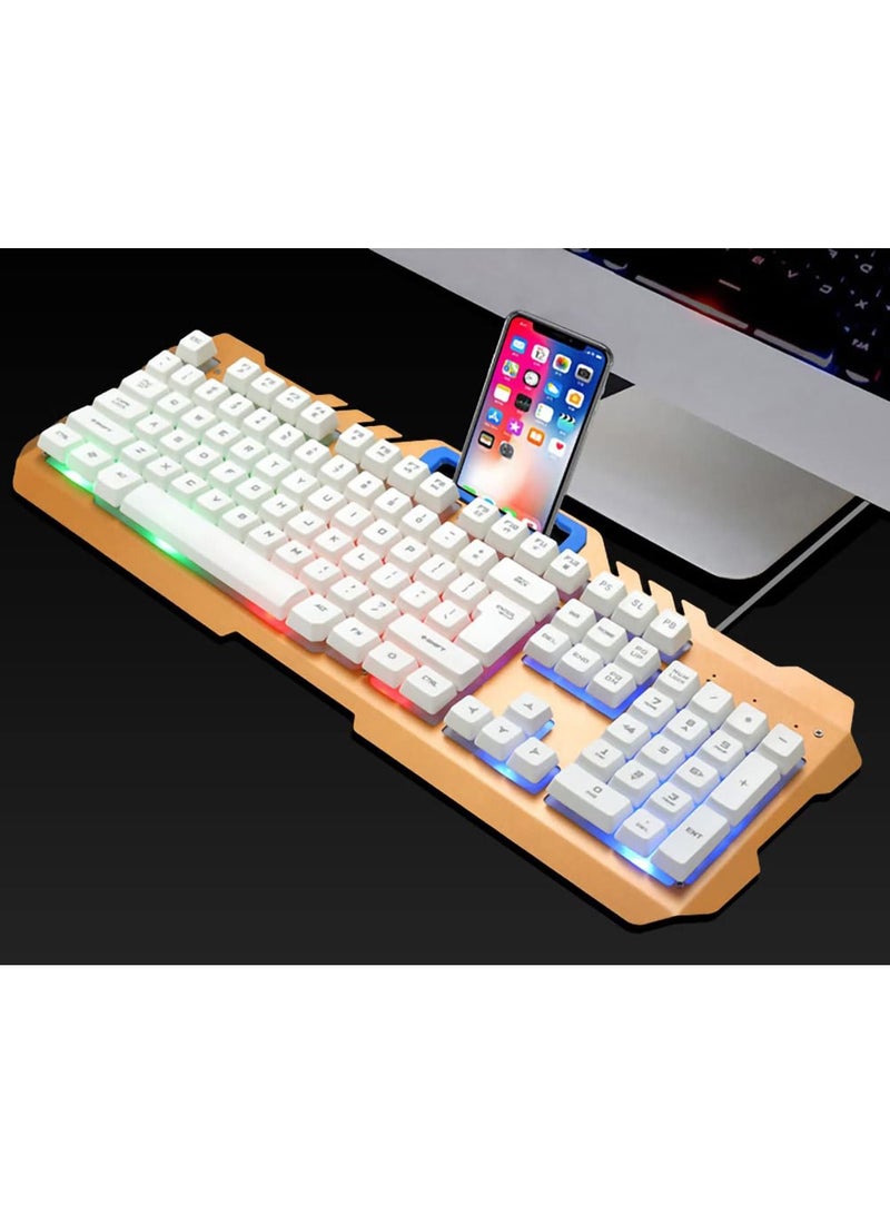Y&D Wired USB Lighting Mechanical Feel Computer Keyboard Mouse Sets for PS4/PS3/Xbox One and 360 Gaming Keyboards - Image 3