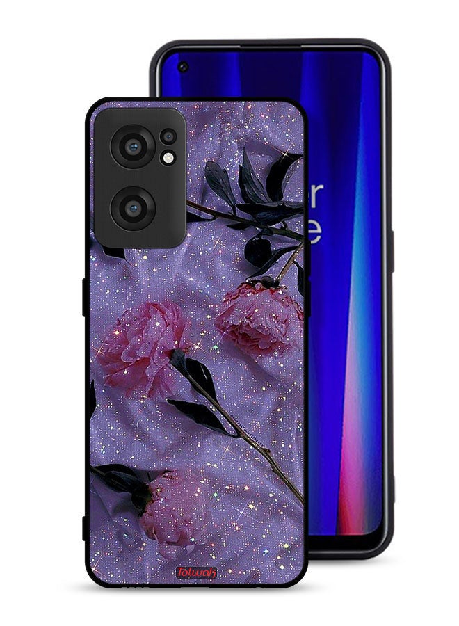 Tolwak OnePlus Nord CE 2 5G Protective Case Cover Glitter Roses - Image 1