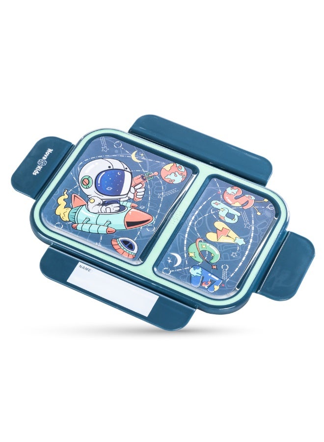 Nova Kids 2 Compartment Bento Lunch Box - Astronaut Green - Image 5