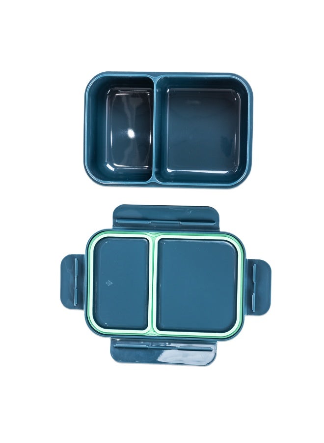 Nova Kids 2 Compartment Bento Lunch Box - Astronaut Green - Image 3
