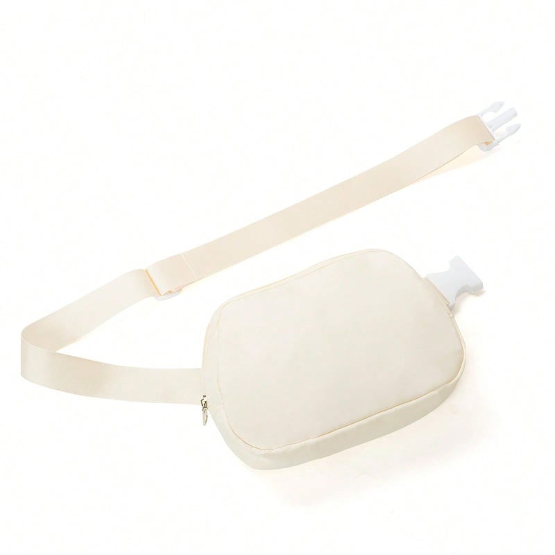 Qi Ta Cross-Border Lulu-Style Waist Bag, Nylon Waterproof Chest Pack, Shoulder Bag for Outdoor Sports and Running - Image 1