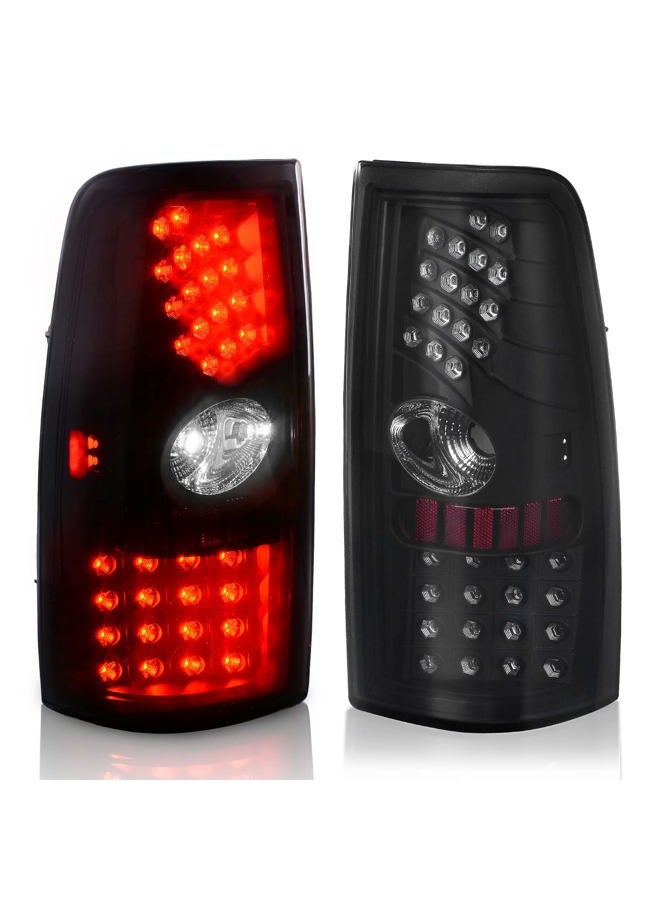 DWVO LED Taillights Tail Light Assembly Compatible with 1999 2000 2001 2002 2003 2004 2005 2006 Chevy Silverado / 2007 Silverado Classic Body Style / 99 00 01 02 03 GMC Sierra Replacement Tail Lamps - Image 1