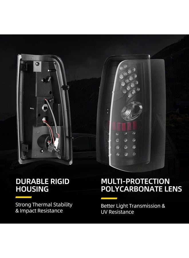 DWVO LED Taillights Tail Light Assembly Compatible with 1999 2000 2001 2002 2003 2004 2005 2006 Chevy Silverado / 2007 Silverado Classic Body Style / 99 00 01 02 03 GMC Sierra Replacement Tail Lamps - Image 3