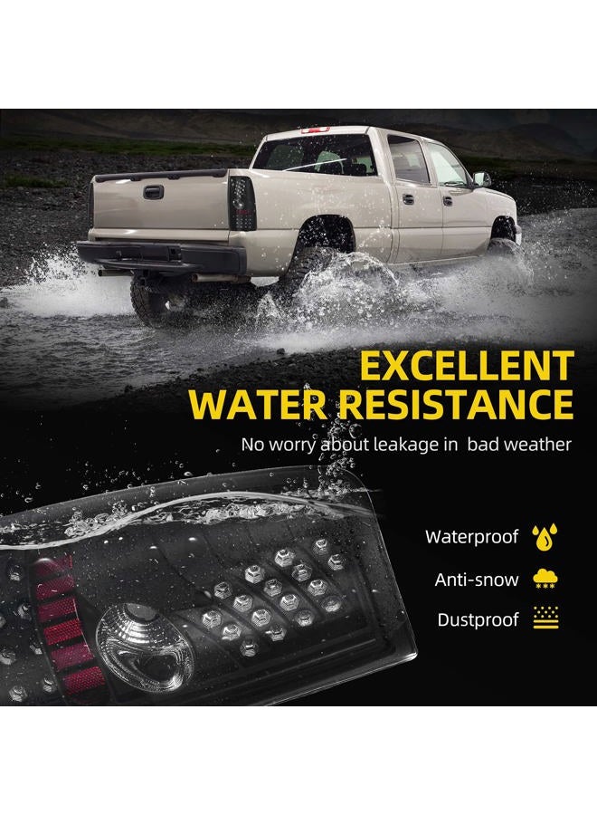 DWVO LED Taillights Tail Light Assembly Compatible with 1999 2000 2001 2002 2003 2004 2005 2006 Chevy Silverado / 2007 Silverado Classic Body Style / 99 00 01 02 03 GMC Sierra Replacement Tail Lamps - Image 5