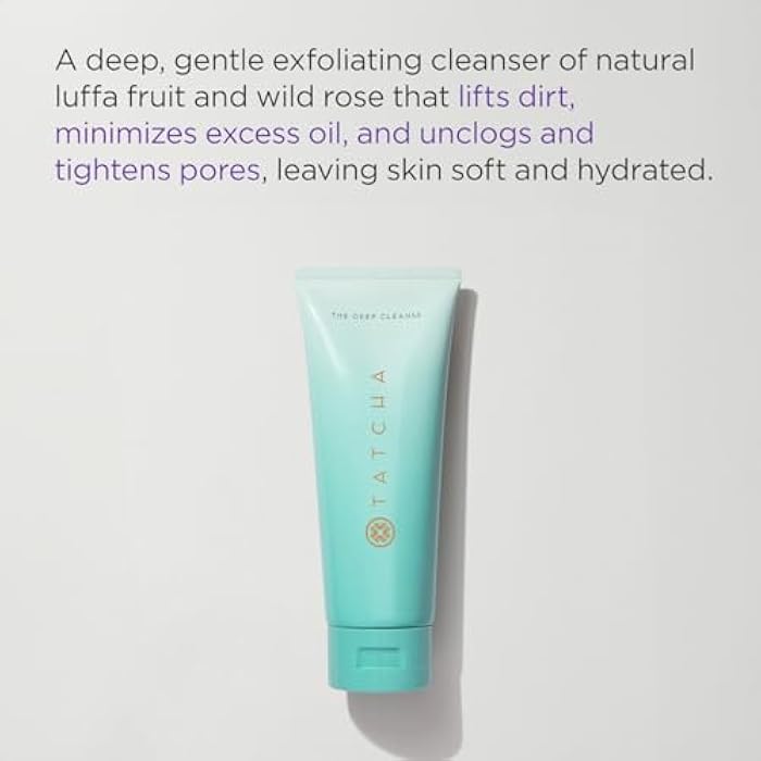TATCHA The Deep Cleanse | Deep, Gentle Exfoliating Cleanser, Lifts Dirt, Minimizes Excess Oil & Unclogs & Tightens Pores - Image 4