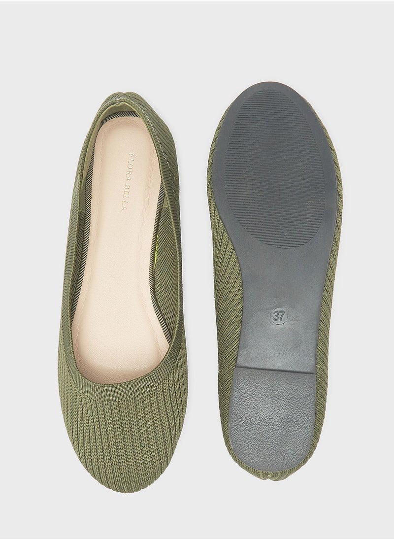shoexpress - Pointed Toe Flat Ballerinas - Image 1
