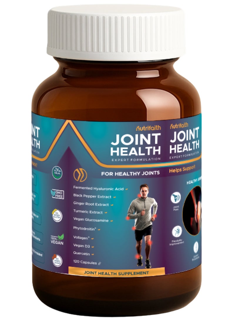 Nutrifaith Joint Health Supplement – Supports Joint Strength, Mobility & Flexibility – 120 Capsules - Image 3