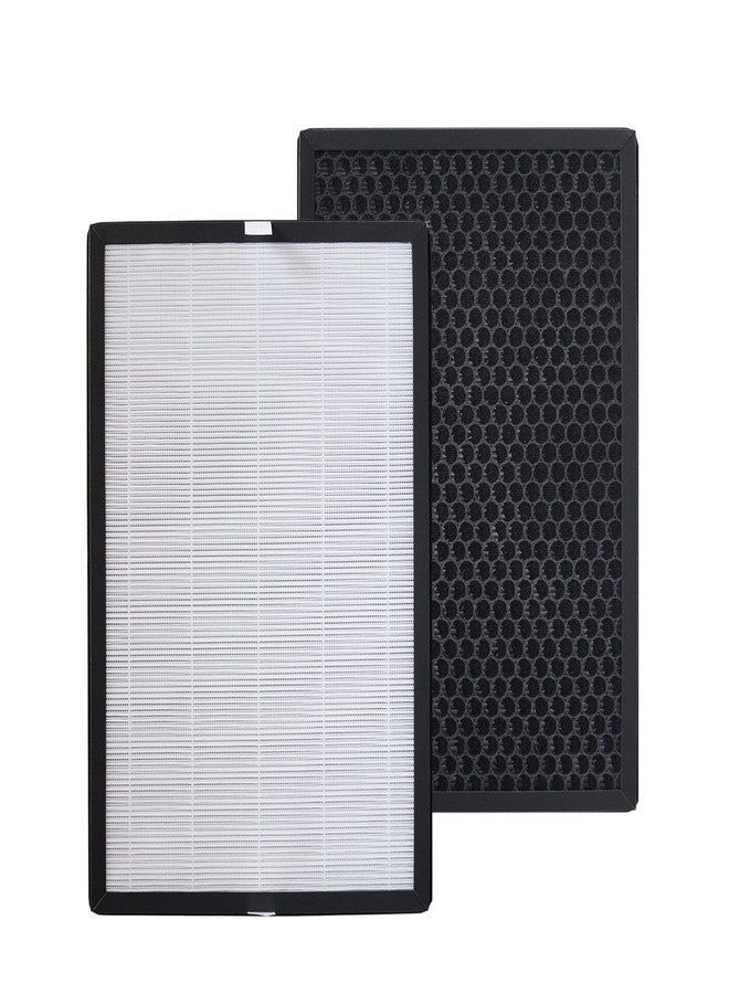 PUREBURG فلتر بديل من بيوربيرغ متوافق مع جهاز تنقية الهواء كولزر EPI-186، عبوة من قطعتين، فلتر H13 HEPA مع كربون نشط، فلتر 2 في 1، 4 مراحل لتنقية الهواء من الغبار والمركبات العضوية المتطايرة - Image 1
