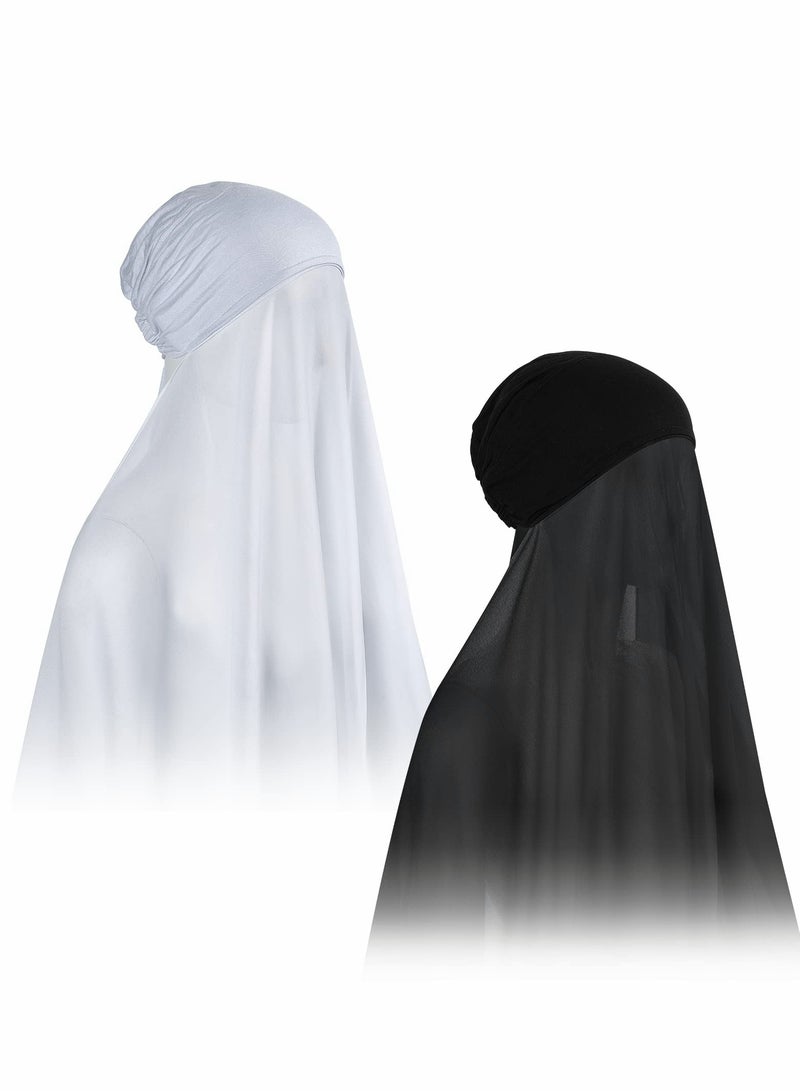 Barakah Soft Chiffon Hijab Scarf for Women with Tie Back Undercap - Available in Multiple Solid Colors for Instant Style - Image 1