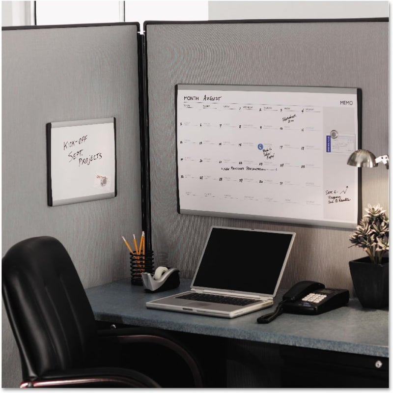 Quartet Magnetic DryErase Board Steel 11 x 14 White Surface Silver Aluminum Frame - Image 3