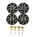 XSYGO 4pcs 13g Brass Wheel Weights with 7mm Wheel Hex Hub Extended Wheel Hubs Adapter for Axial SCX24 AXI90081 AXI00001 AXI00002 AXI00005 AXI00006 Upgrades 124 RC Crawler Car Black - Image 3