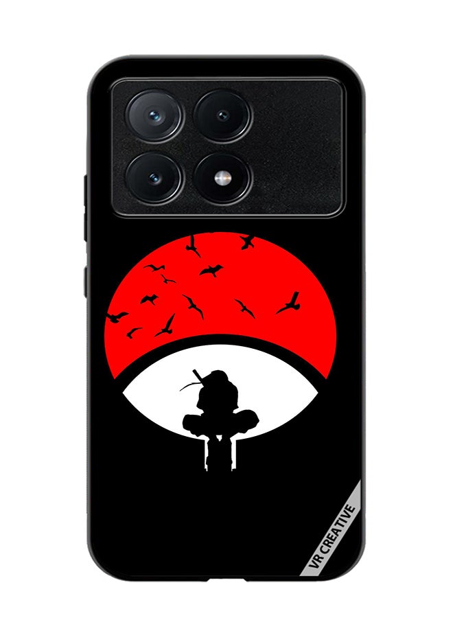 VR CREATIVE Protective Case Cover For Xiaomi Poco X6 Pro Itachi Moon Design Multicolour - Image 1
