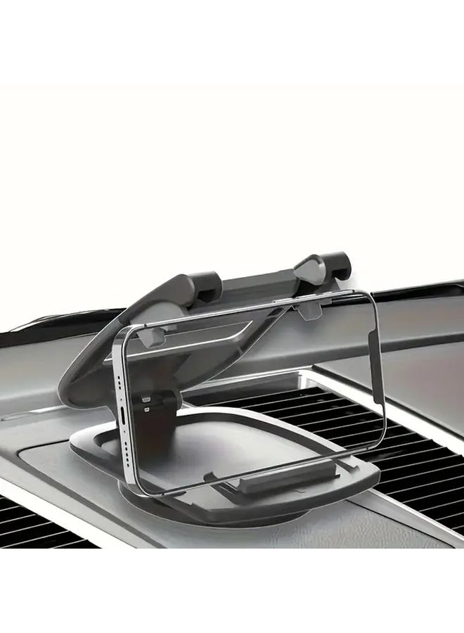 Black Universal Car Phone Mount 360 Rotation Dashboard Cradle Hands Free Driving All Around View - Image 5