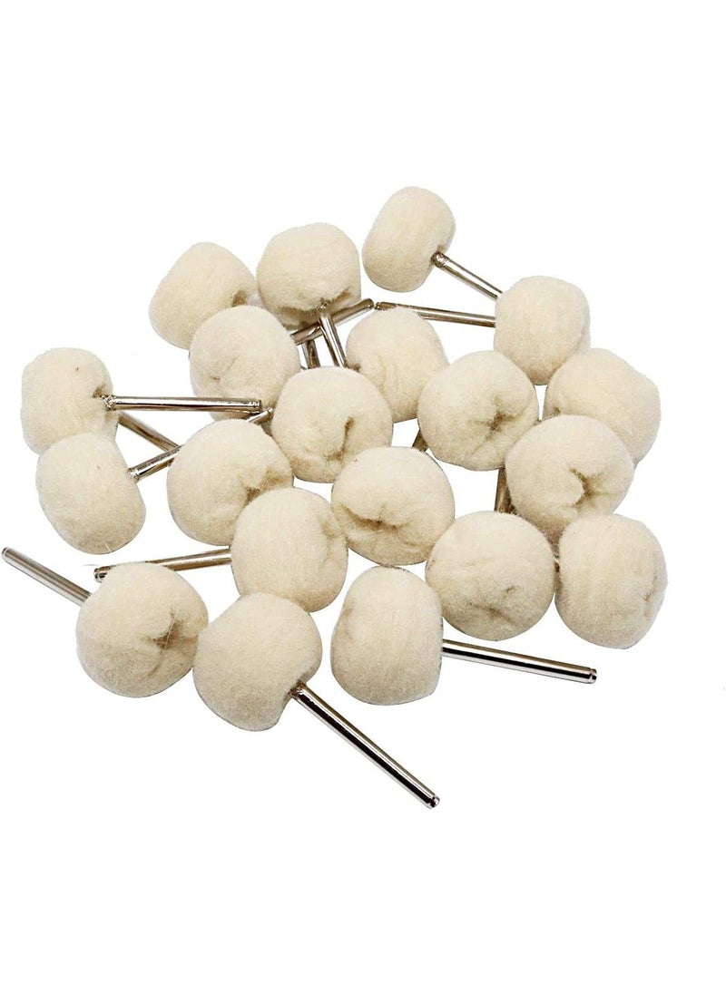DIY Crafts DIY Crafts CTDIYHI22777 Polishing Buffing Wheel Set Cotton Little Buff Wheel for Rotary Drill Tool Accessories Watch Jewelry Polish  - Image 3