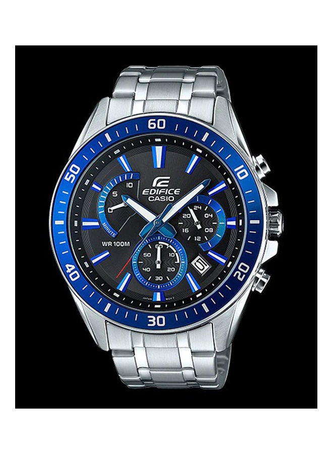 كاسيو ساعة يد كرونوغراف بسوار من الاستانلس ستيل للرجال طراز EFR-552D-1A2 رجال - Image 1
