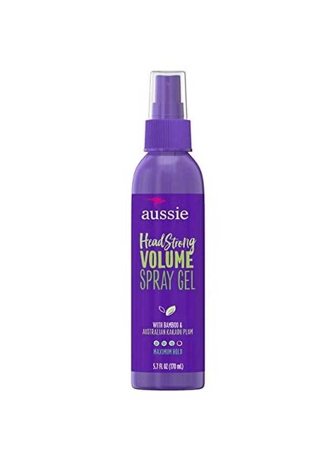 Aussie Headstrong Volume Spray Hair Gel Maximum Hold 5.7 Oz (Pack Of 2) 