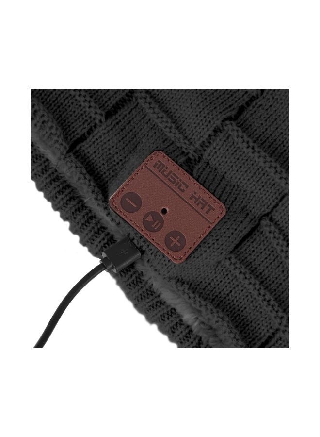 NIBEMINENT Bluetooth Beanie With Mic Black - Image 5