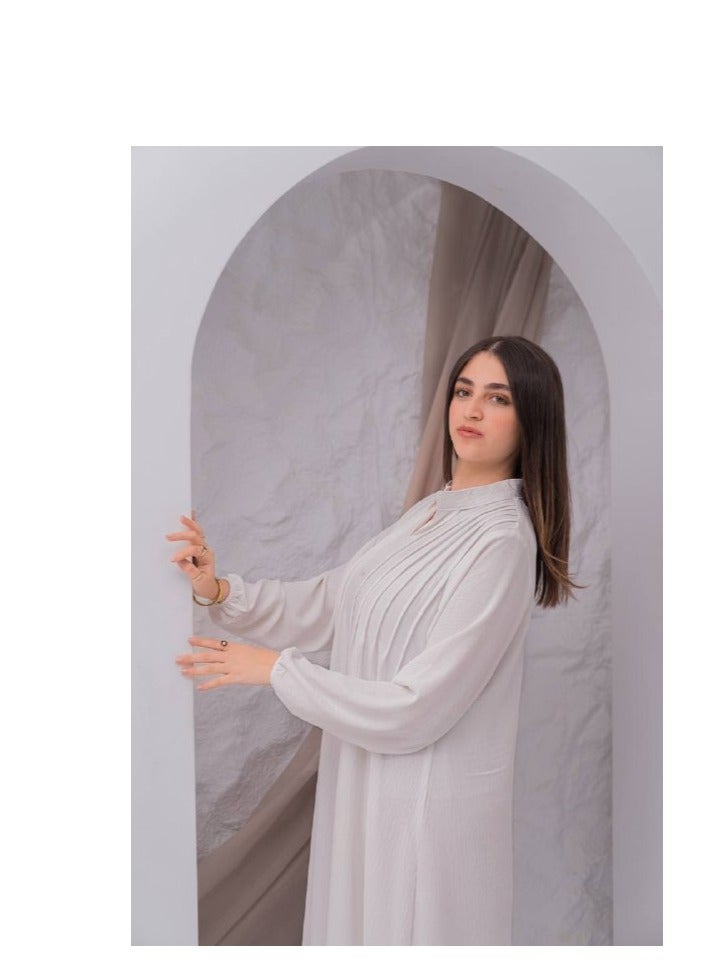 افندينا  جلابية سادة بتصميم عصري يناسب جميع الأذواق A-381 - Image 2