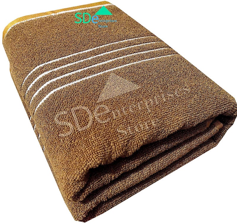 WORLDNEX Pure Cotton Full Size Big Bath Towel for Man and Woman 36x72 inch Pack of 1 Dark Brown - Image 2