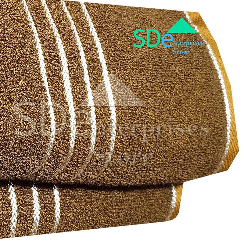 WORLDNEX Pure Cotton Full Size Big Bath Towel for Man and Woman 36x72 inch Pack of 1 Dark Brown - Image 3