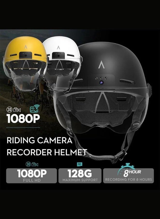 Generic Smart Helmet With Dash Cam 1080P with light for motorcycle, bike  and Scooter Helmet  supplied with front light ,designed to maintain airflow  - Image 1