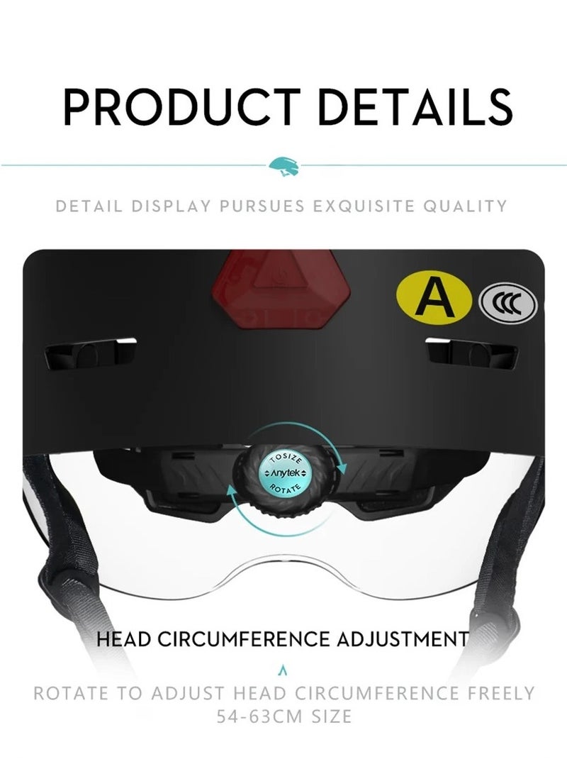 Generic Smart Helmet With Dash Cam 1080P with light for motorcycle, bike  and Scooter Helmet  supplied with front light ,designed to maintain airflow  - Image 5