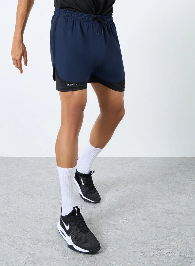 Styli Styli Men Running 2in1 Shorts with Drawstring
