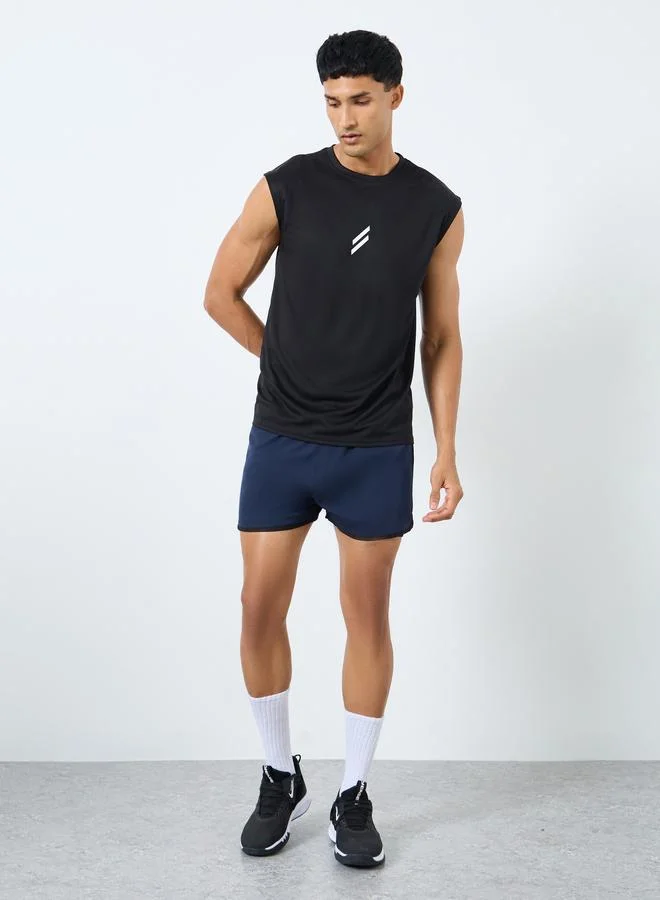 Styli Active Men Running 2in1 Shorts with Drawstring