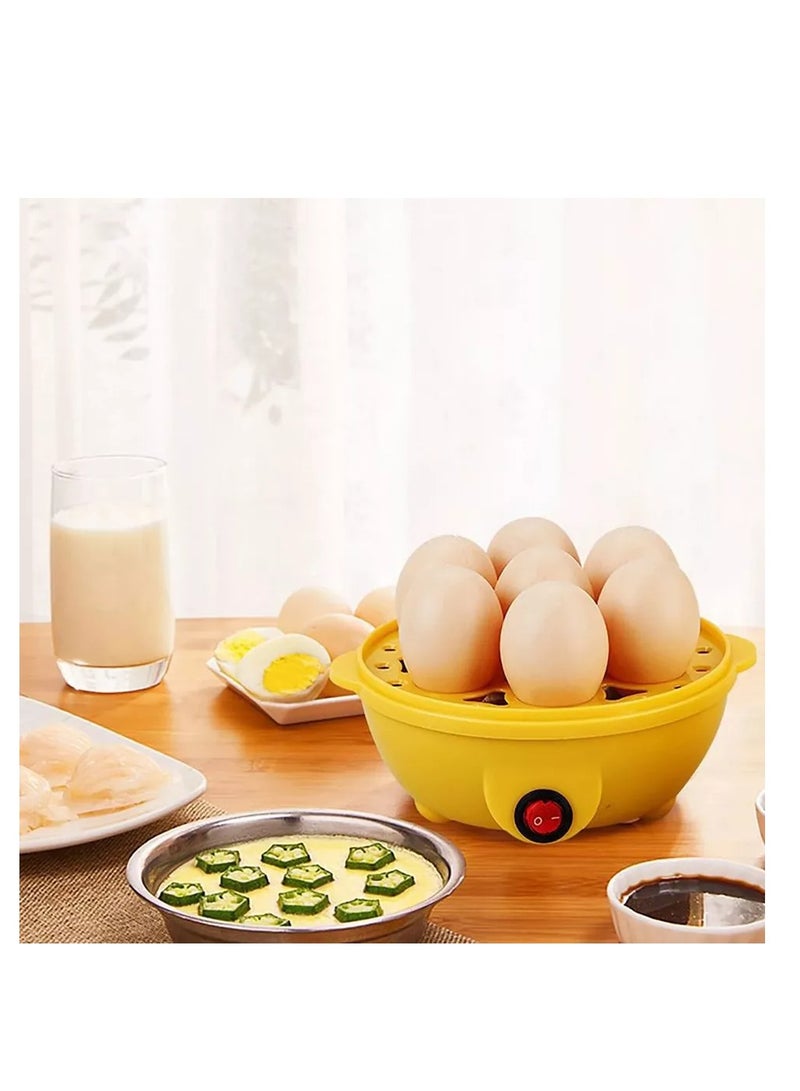 غلاية بيض صغيرة تعمل بالكهرباء من الفولاذ المقاوم للصدأ/ساخنة البيض/7 طباخ بيض/غلاية بيض كهربائية/باخرة بيض/غلاية بيض منزلية مع صينية بيض - Image 4