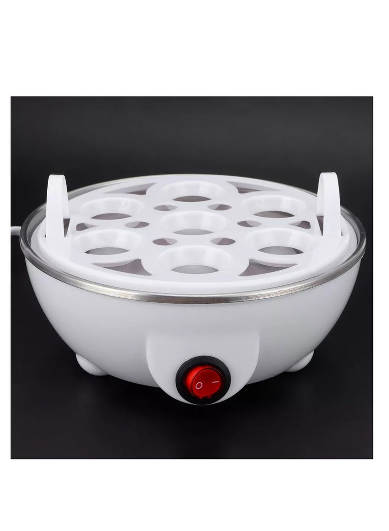 غلاية بيض صغيرة تعمل بالكهرباء من الفولاذ المقاوم للصدأ/ساخنة البيض/7 طباخ بيض/غلاية بيض كهربائية/باخرة بيض/غلاية بيض منزلية مع صينية بيض - Image 5