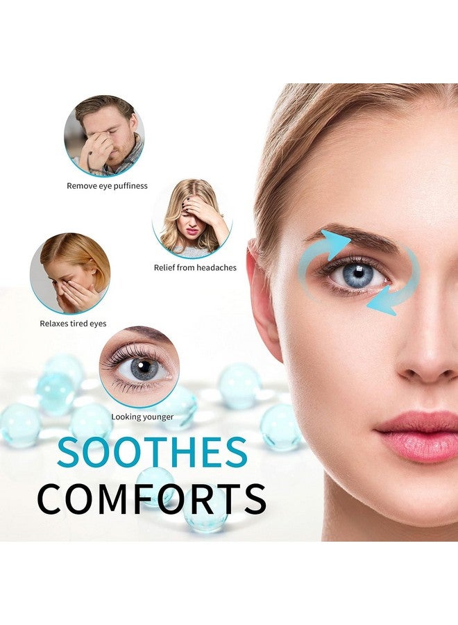 HOMEZZA Cooling Gel Eye Mask for Dark Circles, Puffy Eyes & Dryness | Reversible Beaded Eye Mask for Men & Women | Cold Compress Eye Pads with Adjustable Strap for Sleeping, Relaxation & Redness Relief - Image 3