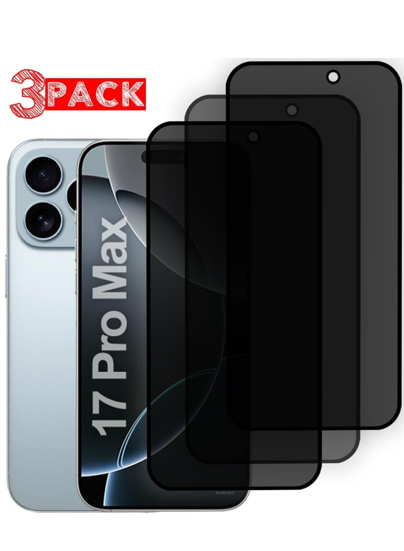 MIGOFAST IPhone 17 Pro Max Screen Protector Privacy Tempered Glass, 9H Hardness, Anti-Spy, Anti-Fingerprint, Scratch-Resistant  iP 17 Pro Max - Image 3