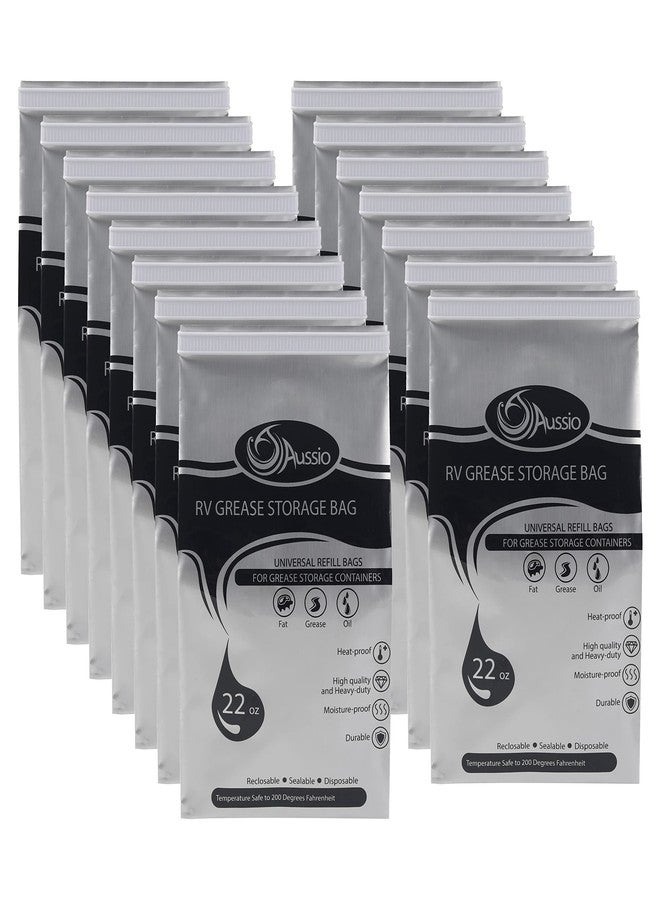 Aussio (15 Pack) Disposable Grease Storage Bags for Cooking Oil, Disposal RV Grease Bags for Kitchen Cooking - Temperature Up to 200℉ - Image 1