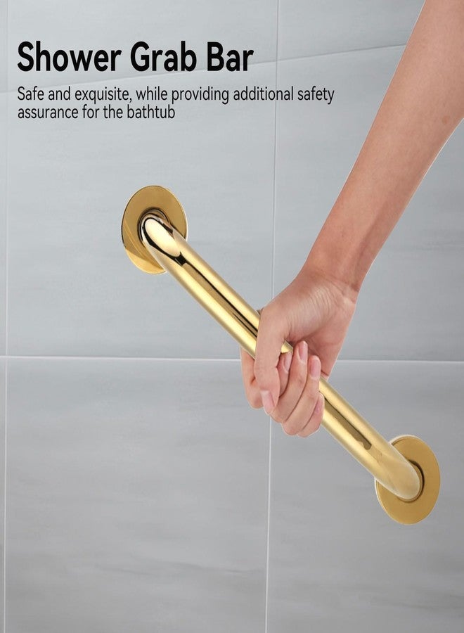 Beufee Grab Bars for Shower,Bathroom Safety Handle 12 Inch Stainless Steel Bath Handle Bathroom Balance Bar Bathroom Tub Toilet Handrail Grab Shower Handle for Elderly Seniors Handicap Accessibility - Image 3