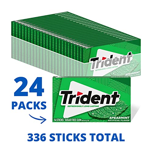 Trident علكة تريددنت بنكهة النعناع الخالي من السكر - 24 عبوة تحتوي على 14 قطعة، إجمالي 336 قطعة - Image 5