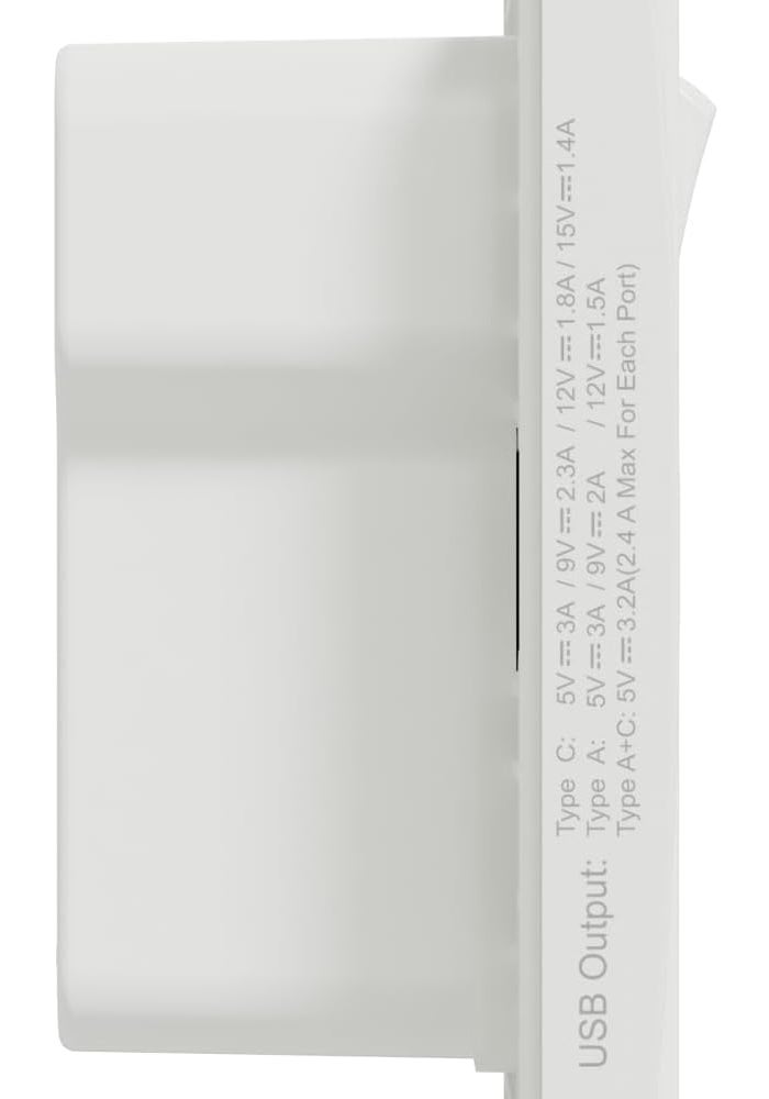 Schneider Electric Vivace 1 Gang Switched Socket with USB A+C - Image 4