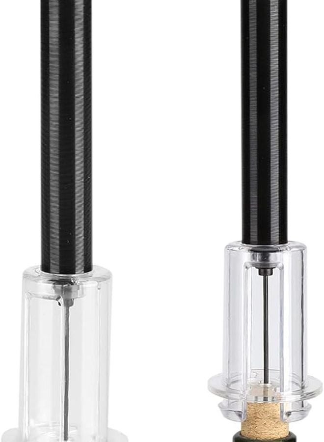 مضخة الهواء الأسود لفتح زجاجات النبيذ مزيل الفلين الفعال لعشاق النبيذ - Image 2