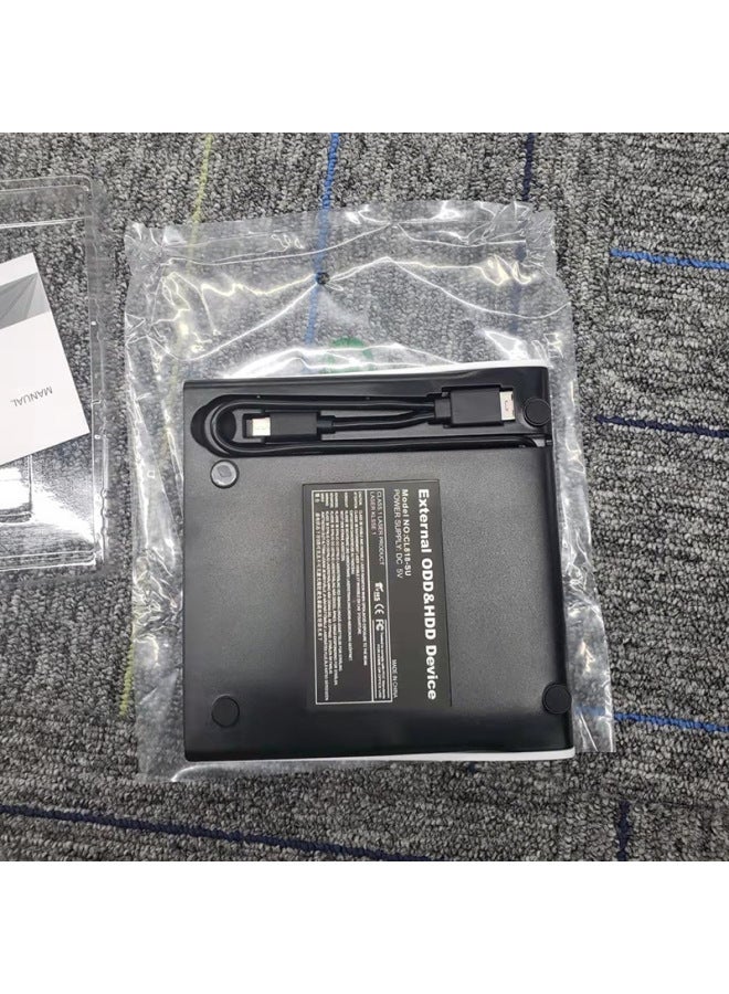Spot Usb External Dvd Drive Disc Burner External Computer Notebook Blu-ray Mobile Optical Drive Player-Color:Dual Interface Blu-ray Burn-White  - Image 5