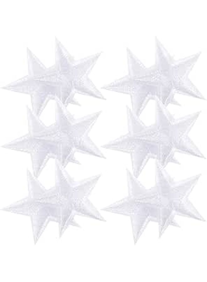 White Celestial Iron On Embroidery Patches 50 Pcs For Jackets Shoes Bags - Image 1