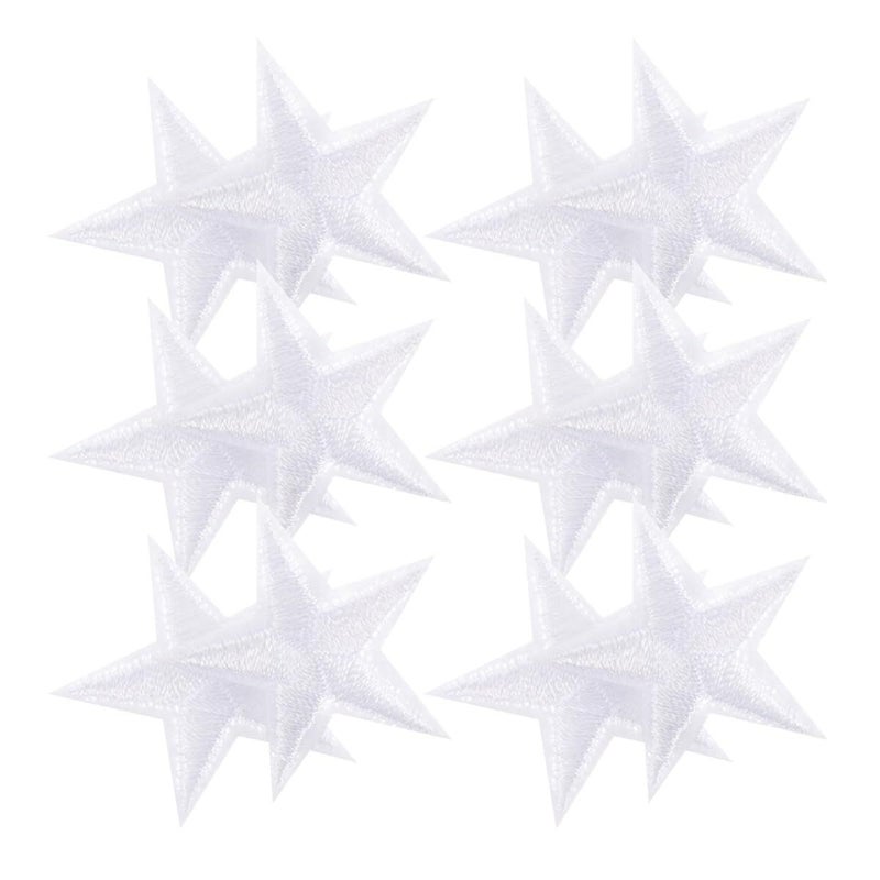 White Celestial Iron On Embroidery Patches 50 Pcs For Jackets Shoes Bags - Image 2