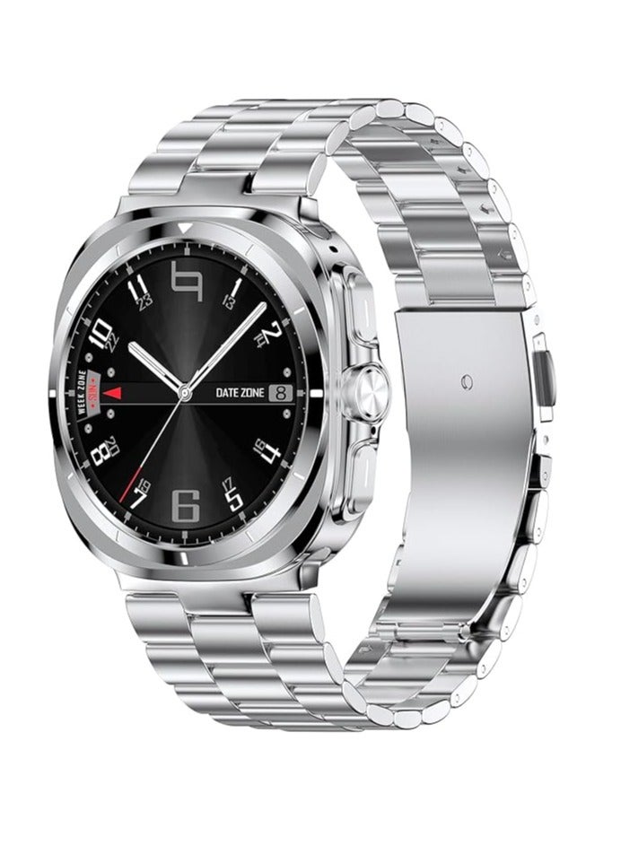 JAJEEK Stainless Steel Band for Samsung Galaxy Watch Ultra 47mm – Solid Metal, No Gap Design, Premium Replacement Wristband for Galaxy Watch Ultra Strap (2024) – Stylish Business Strap for Men & Women - Image 1