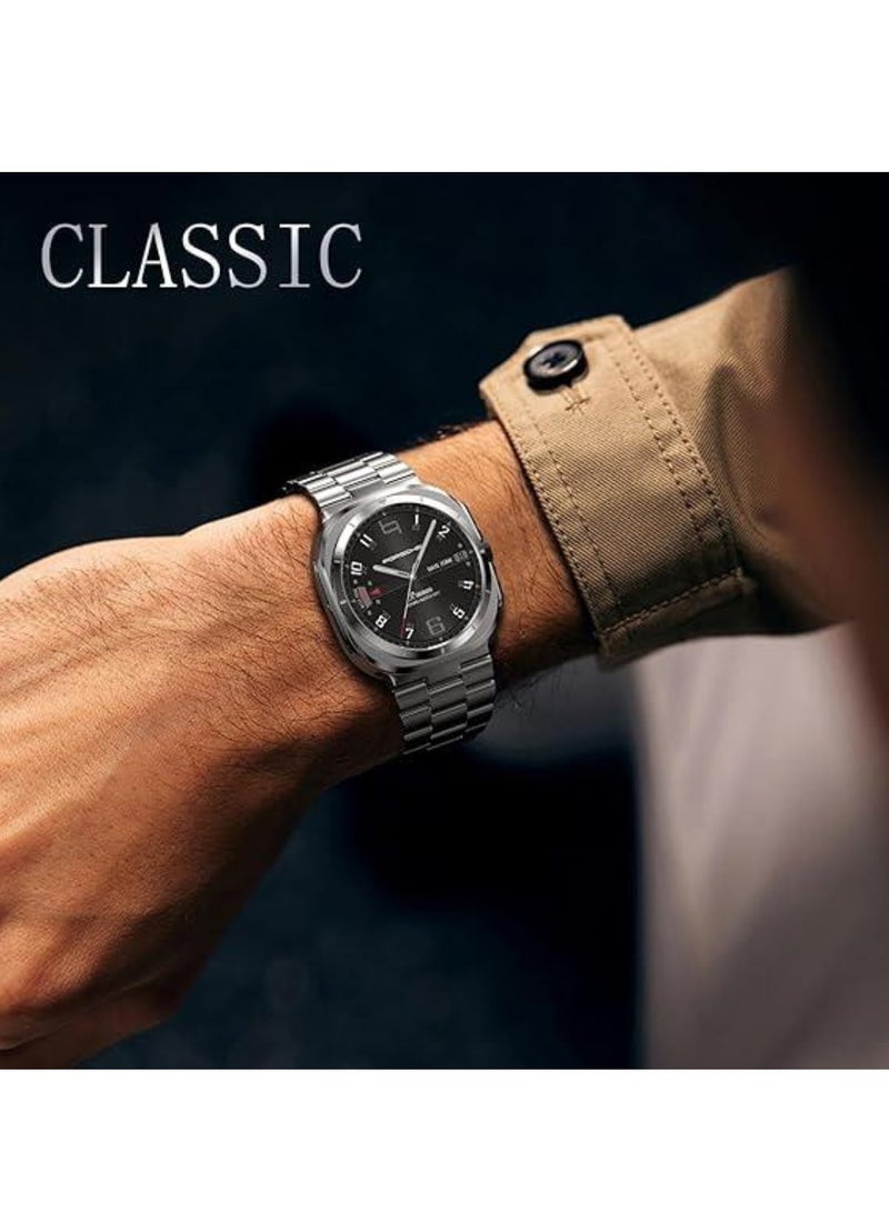 JAJEEK Stainless Steel Band for Samsung Galaxy Watch Ultra 47mm – Solid Metal, No Gap Design, Premium Replacement Wristband for Galaxy Watch Ultra Strap (2024) – Stylish Business Strap for Men & Women - Image 2