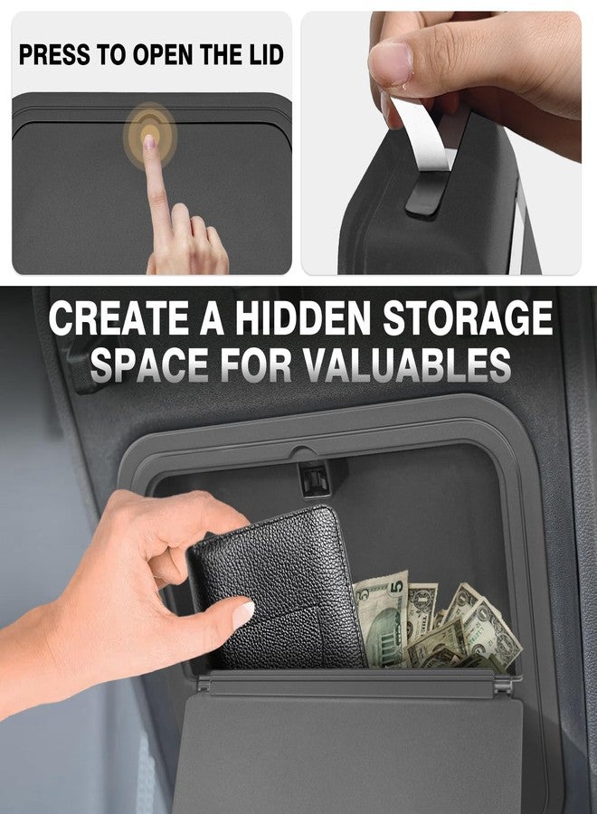 Muslogy Center Console Hidden Organizer Compatible with 2024 2025 GMC Acadia & Chevy Traverse & 2025 Buick Enclave Accessories One-Touch Armrest Hidden Storage Box Secret Compartment Insert Tray - Image 4